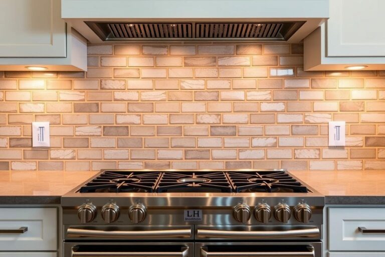 Retro modern backsplash