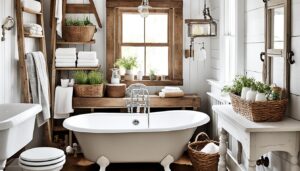 Farmhouse style bathroom
