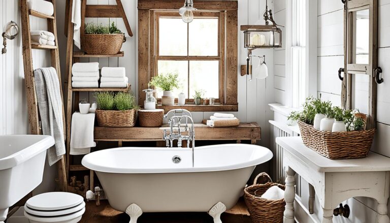 Farmhouse style bathroom