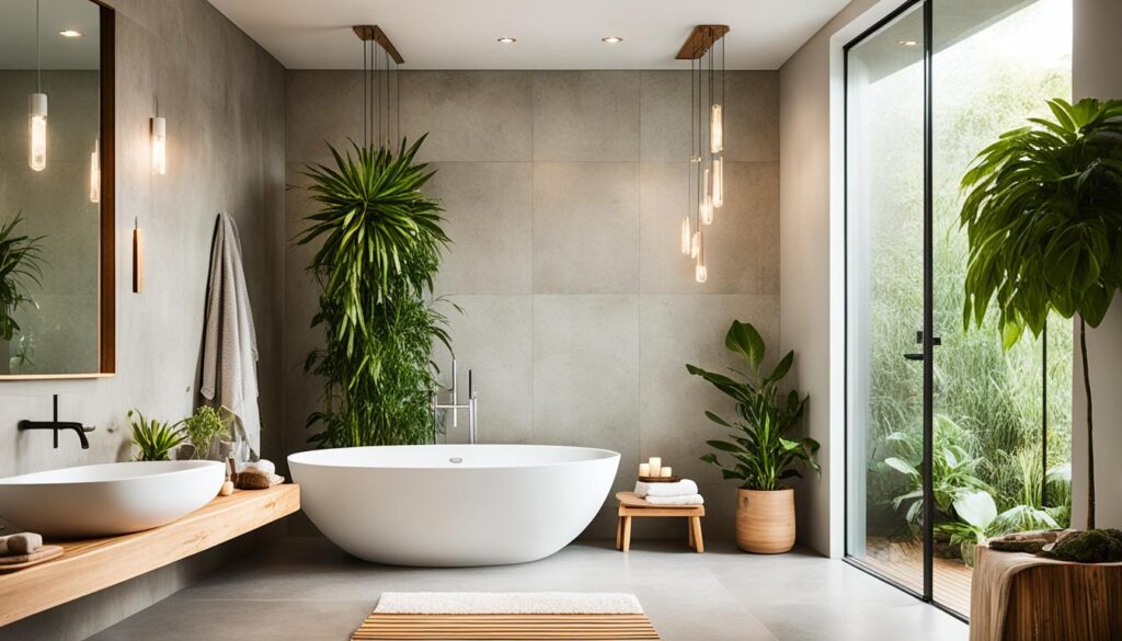 Spa-like bathroom